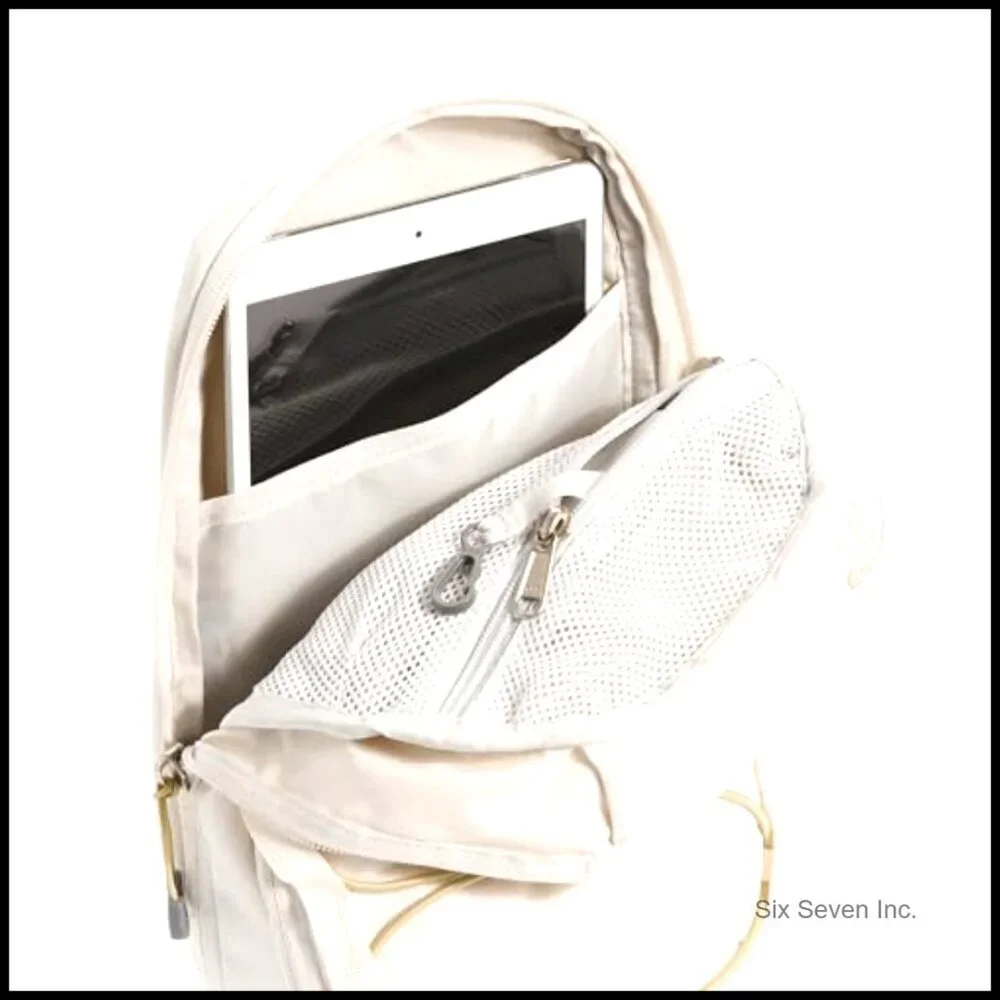 Crossbody Sling Bag Adjustable Strap Water Repellent Multiple Compartments